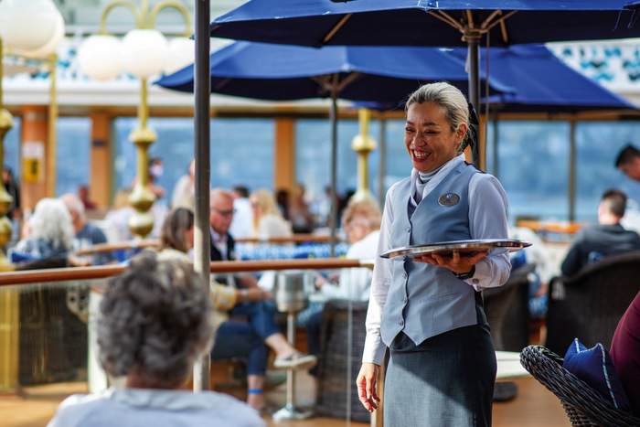 Fred. Olsen Cruise Lines Abbie, Bar Crew in Bolette's Lido Bar.jpg